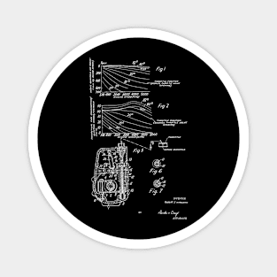 Control Mechanism for Adjusting the Fuel Engine Vintage Patent Hand Drawing Magnet